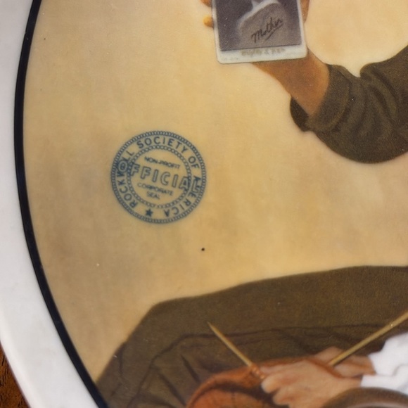Norman Rockwell MY MOTHER Mother’s Day 1988 collectible plate Edwin M Knowles - Picture 2 of 9